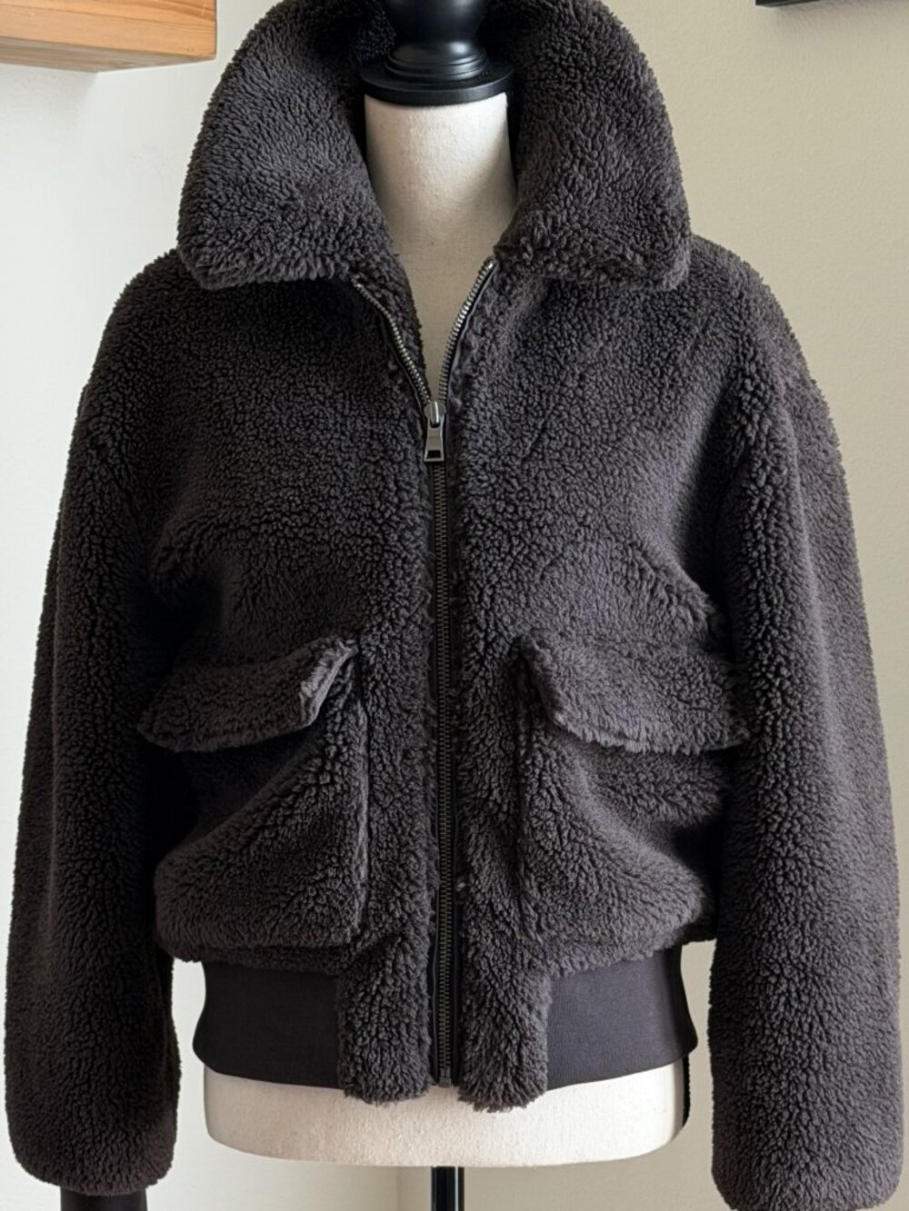 GAP New Teddy Fleece Bomber Jacket Size XS